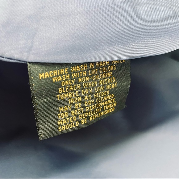 Eddie Bauer Blue Zip Snap Nylon Lined Jacket - Picture 14 of 16